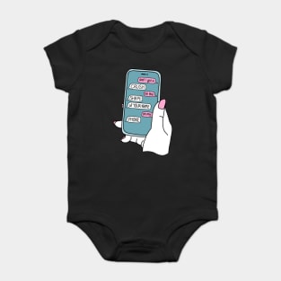 And I got a crush on the shape of your name on my phone -- ONE MORE WEEKEND Baby Bodysuit